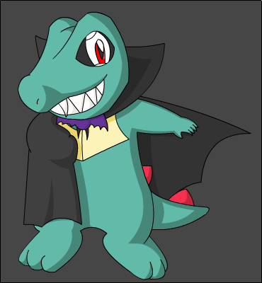 Totodile's Scary Face by Pokemonsketchartist on DeviantArt