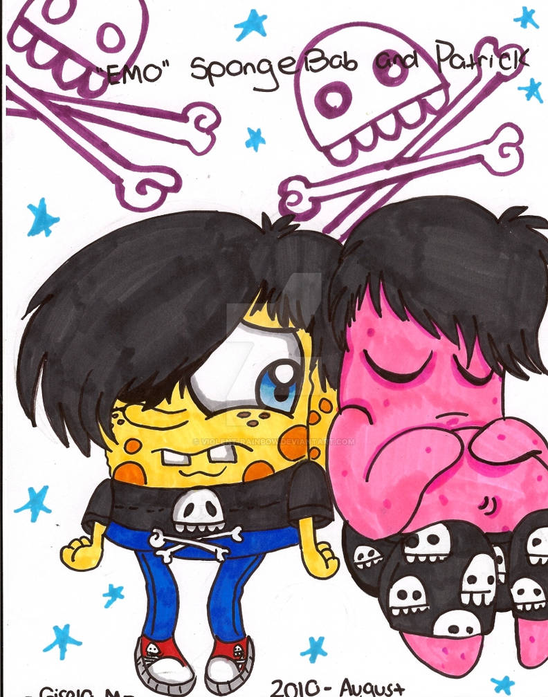 Emo Spongebob And Patrick By Violent Rainbow On DeviantArt emo-spongebob-and-patrick-by-violent-rainbow-on-deviantart