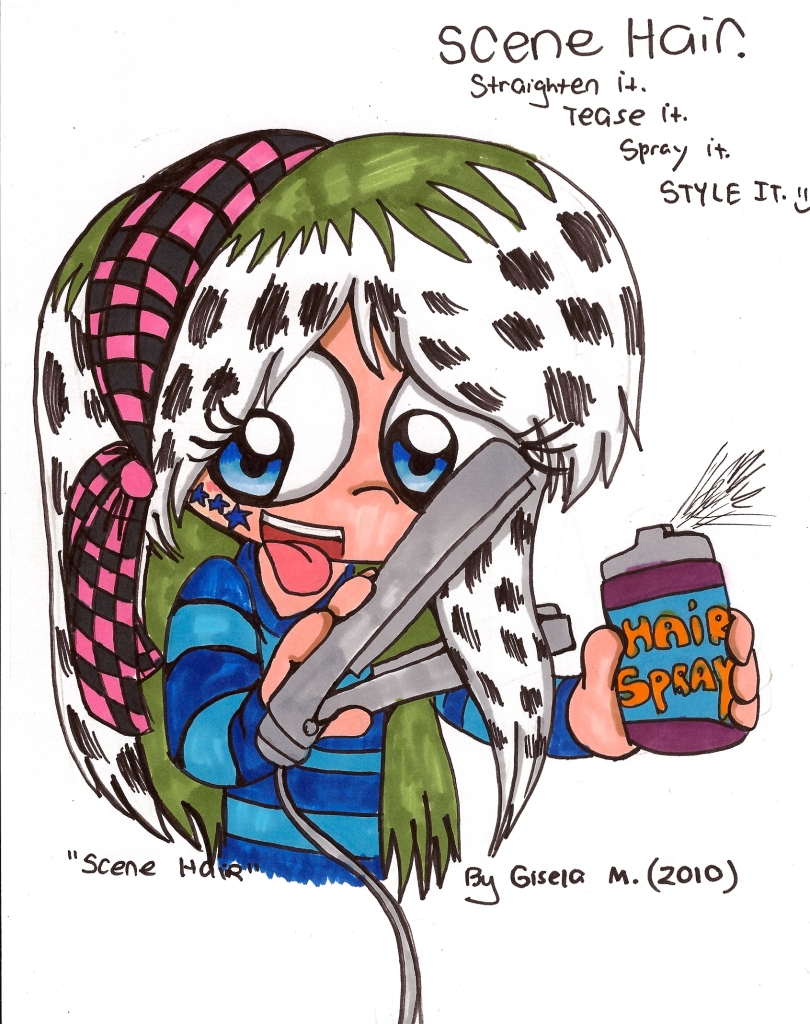 Scene Hair Drawing by Violent-Rainbow on DeviantArt Scene Hair Drawing by Violent-Rainbow on DeviantArt