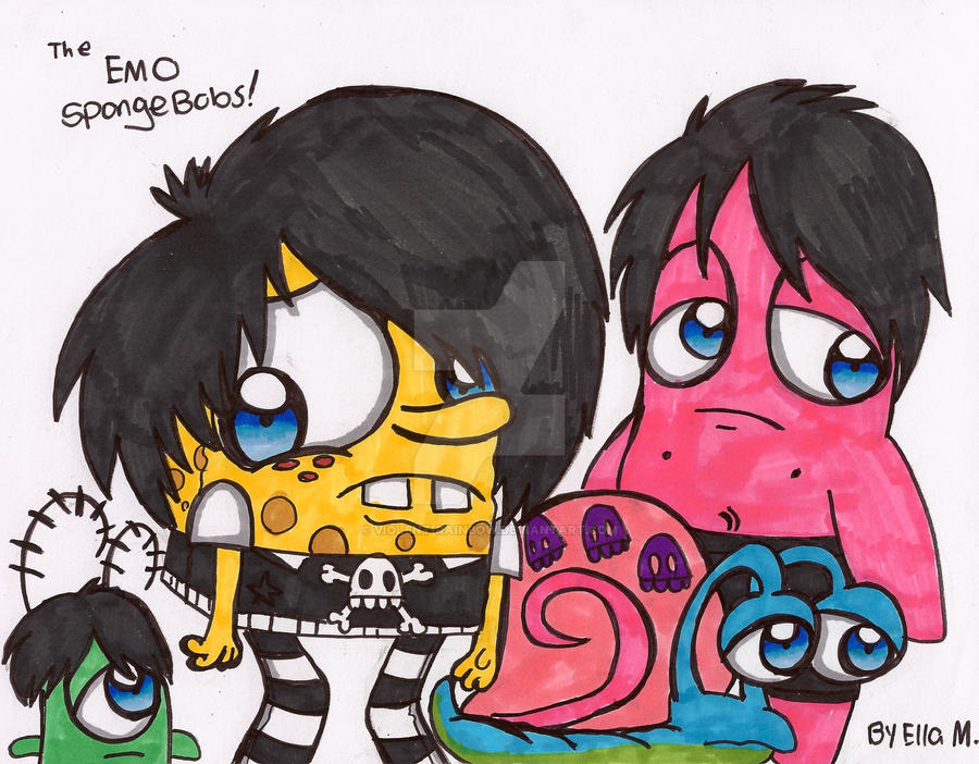 The Emo Spongebobs by Violent-Rainbow on DeviantArt