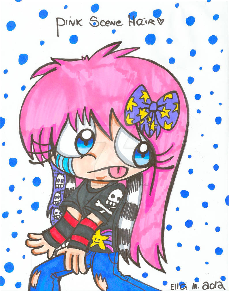 Pink Scene by Violent-Rainbow on DeviantArt