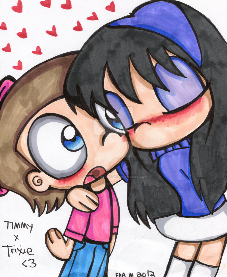 Timmy X Ruby Timmy x Trixie Kiss by Violent-Rainbow on DeviantArt