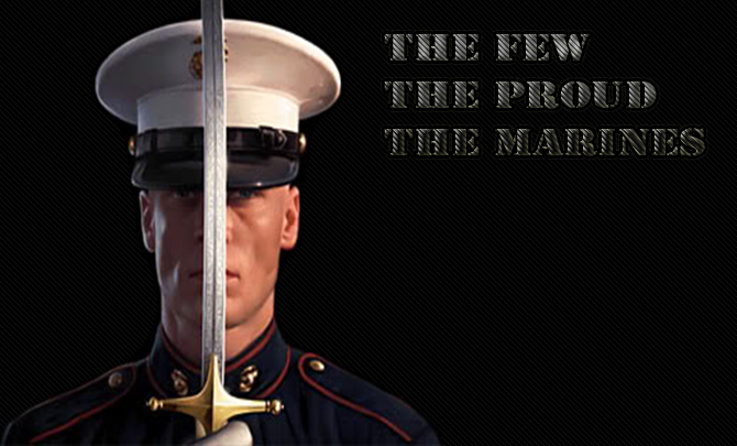 The few Marines