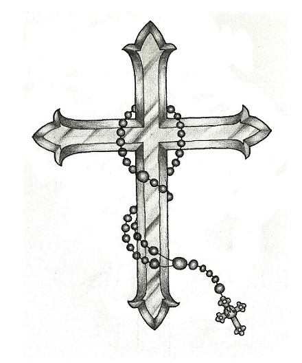 Cross with rosary