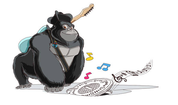 Gorilla Guitarist