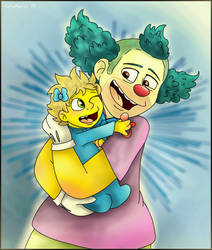 Maggie and Krusty