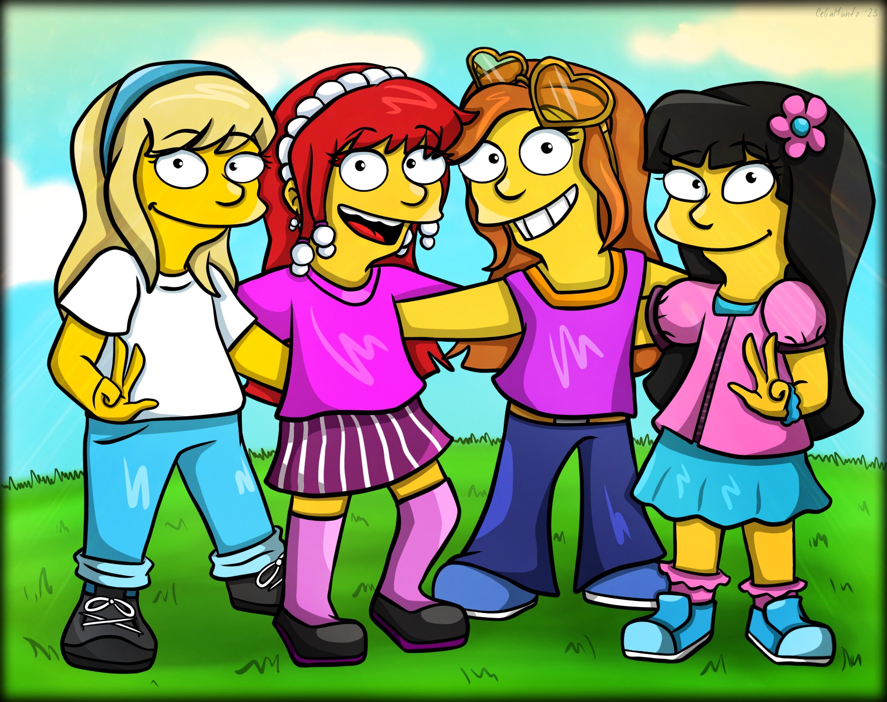 Springfield Girls Group 4: Commission by CeliaMuntz on DeviantArt