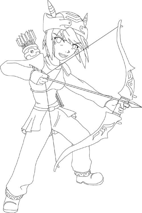 Maple Story Archer by xiphosis on DeviantArt