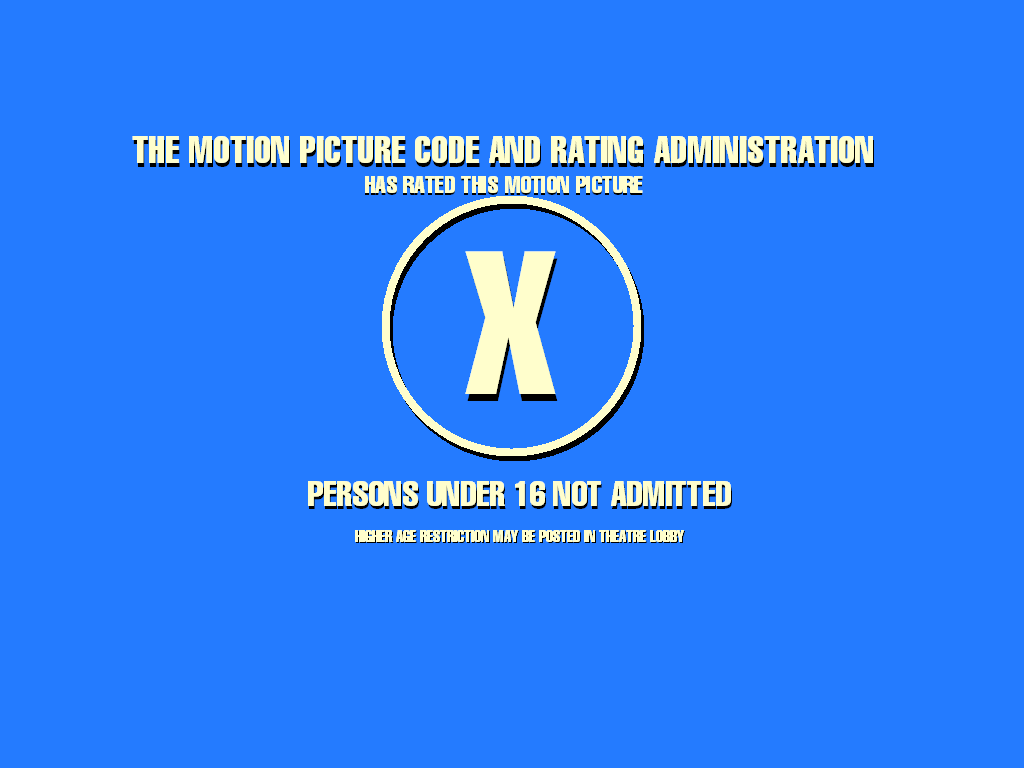 MPAA Rating Bumper Rated X Remake (1968-1970) by TheAnthonyCorp on  DeviantArt