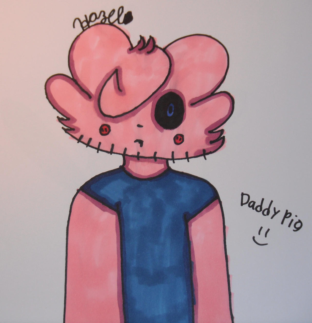 Daddy Pig Roblox Piggy He Looks Weird Af By Galaxychesecake999 On Deviantart - trolla dad roblox
