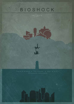 Bioshock Infinite Minimalist Fan Art poster