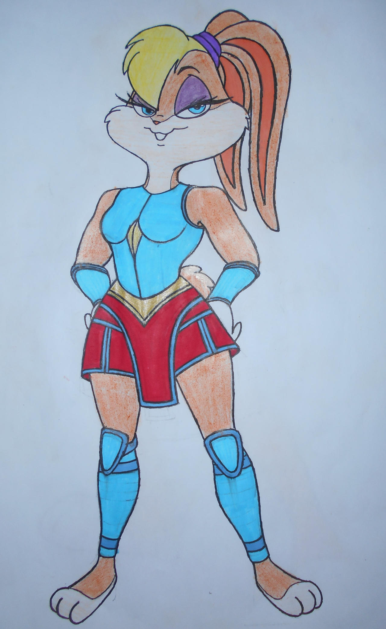 Muscular Amazonian Lola Bunny by CarbideRules on DeviantArt