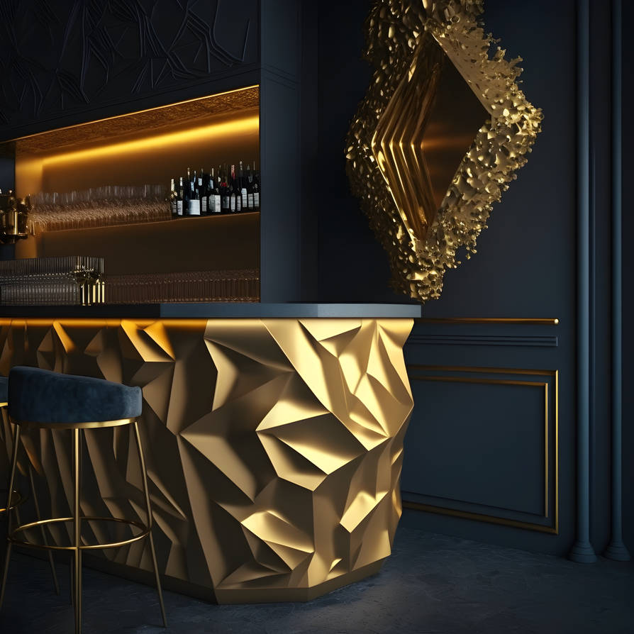 Bar counter design idea by AndreaPilotti on DeviantArt
