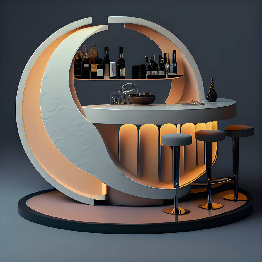 Commercial bar counter design idea by AndreaPilotti on DeviantArt