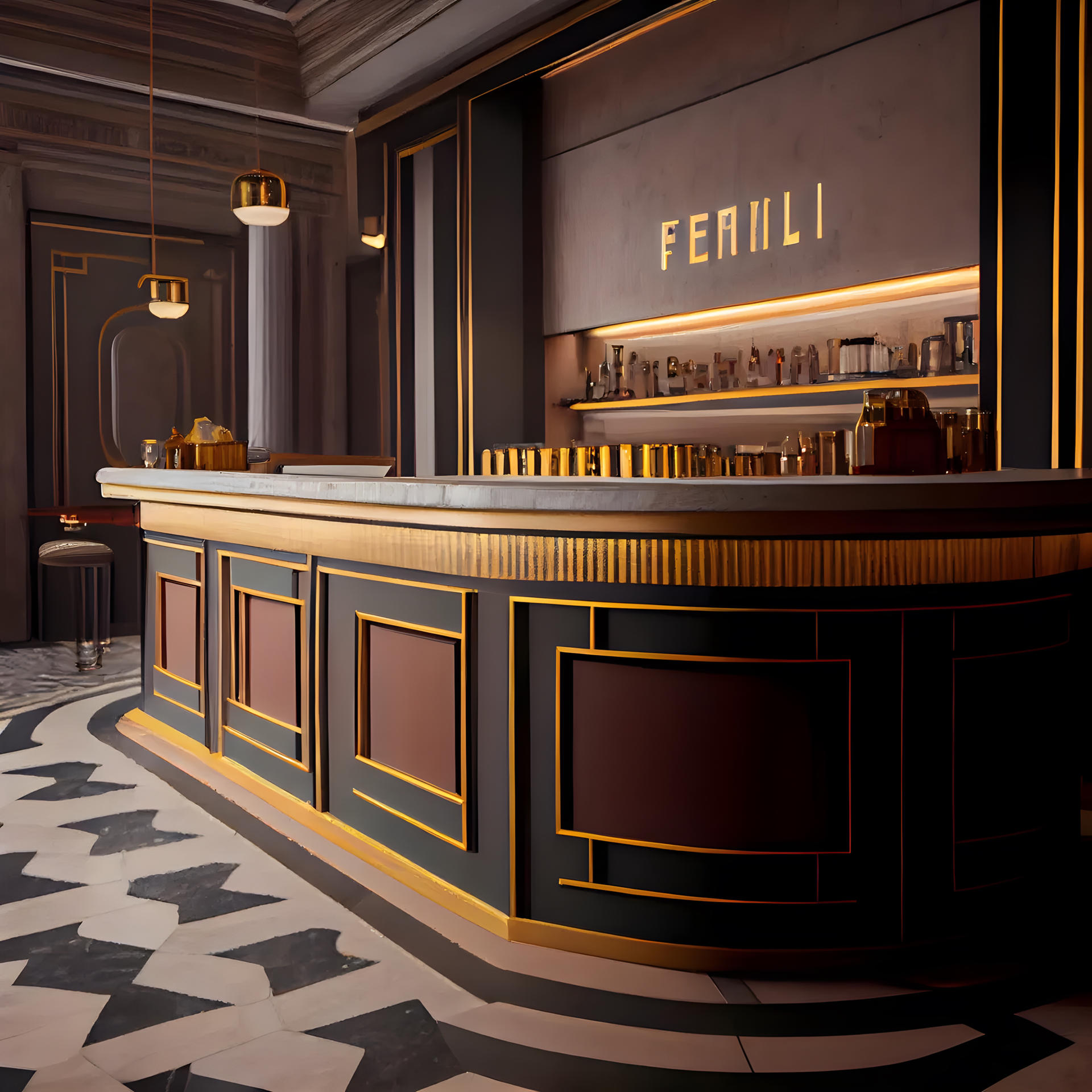 Commercial bar counter design idea by AndreaPilotti on DeviantArt