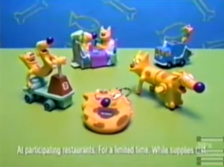 Nickelodeon Cat Dog Burger King Kids Meal Toy