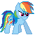 Free To Use- Rainbow Dash 'Battle Stance' Icon