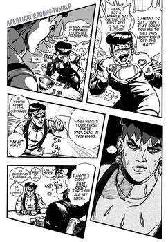 Diamond is Unbreakable comic page redraw