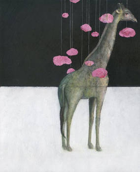 2010 - Green giraffe, pink..