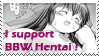 BBW hentai stamp by garsedj