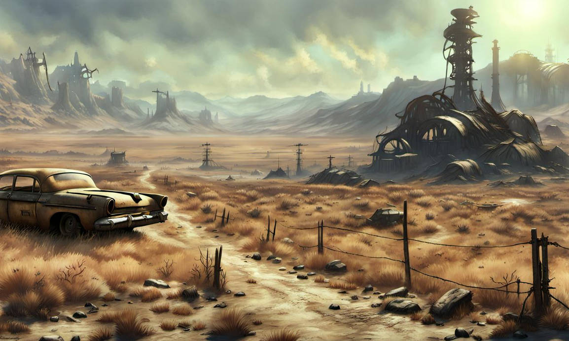 Fallout landscape by beardedoddity1 on DeviantArt