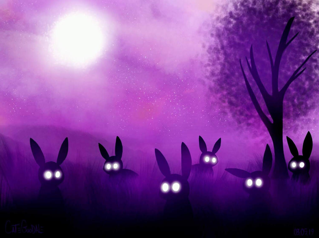 Spooky Rabbit Painting Spooky Bunnies by InsomniaQueen on DeviantArt