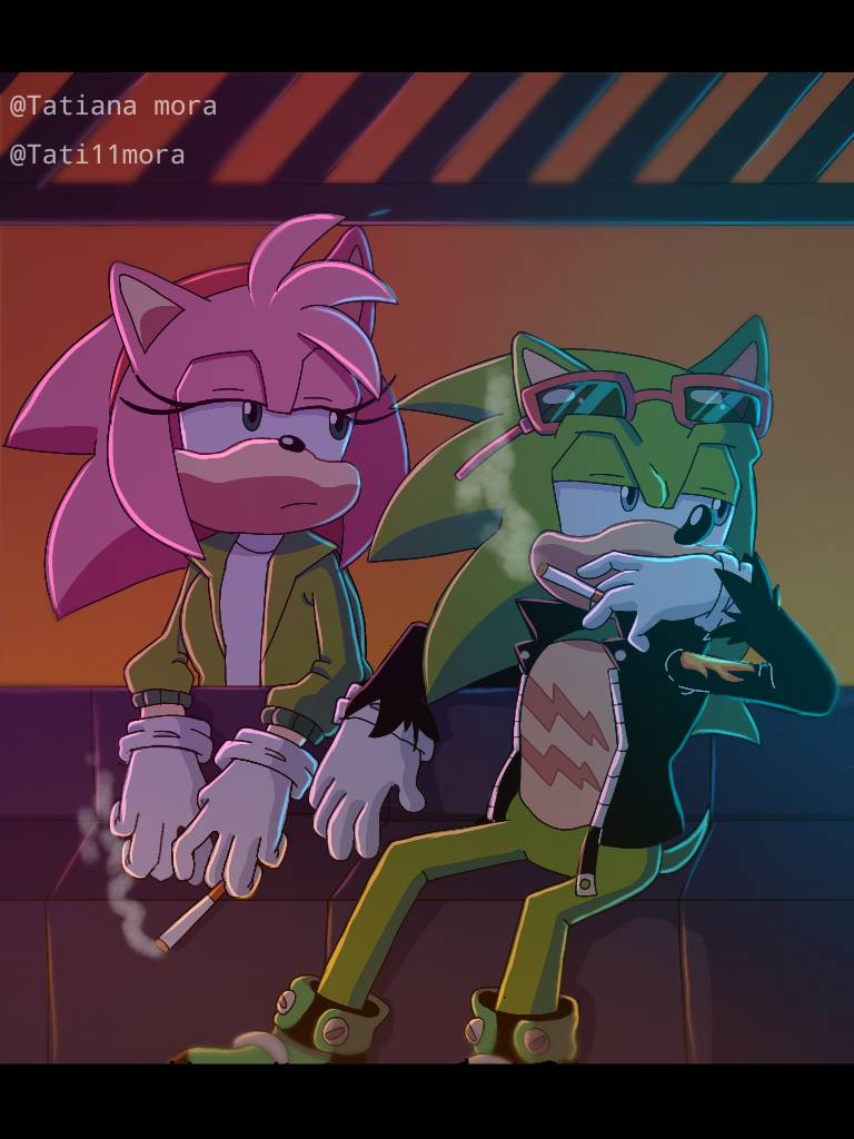 WattsonRose — Little Kiss Redraw sonamy comic :3