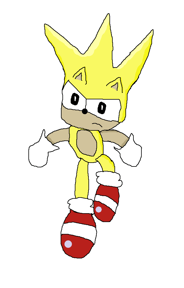 Supersonic Float Classic Super Sonic Floating PNG by GamingChiliHedgehog on DeviantArt