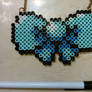 Perler Bead Bow Necklace