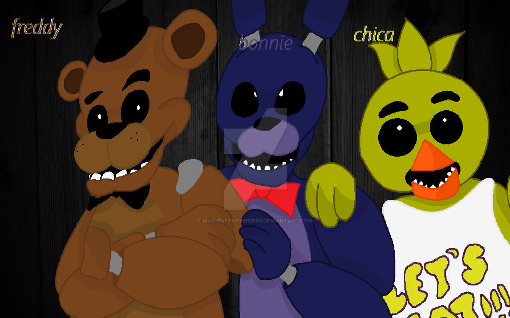 Bonni Freddy And Chica Fnaf1 By Mincraftlover2000 On DeviantArt bonni-freddy-and-chica-fnaf1-by-mincraftlover2000-on-deviantart