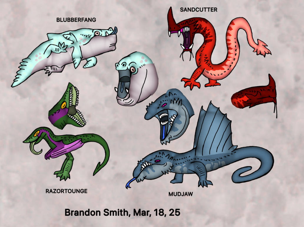 Dragon species Redesigns by Brand0nsm1th on DeviantArt