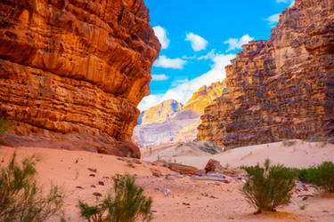 The Valley of the Moon, Wadi-Rum desert