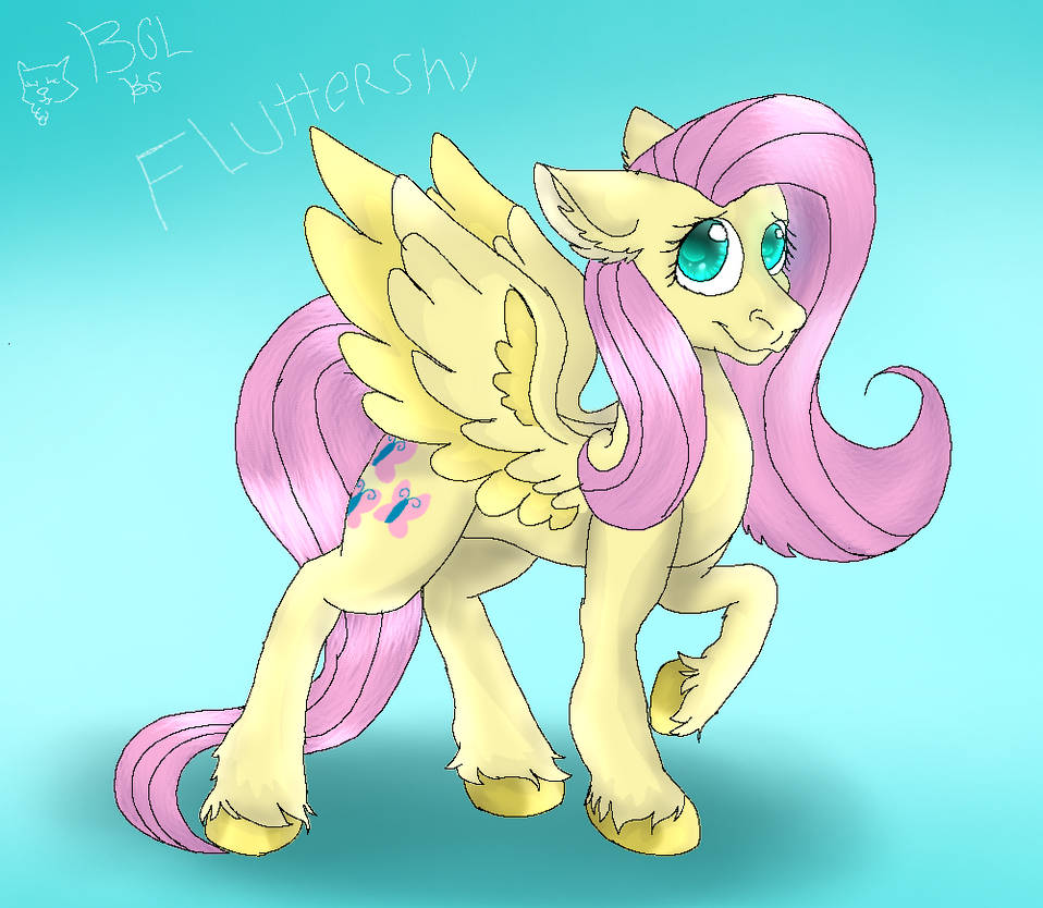 Fluttershy drawing by Blackcatlightning on DeviantArt