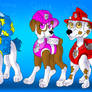 Issac Landon Sierra peppermint paw patrol pups