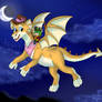 elf king Kyle riding on Tammy art request