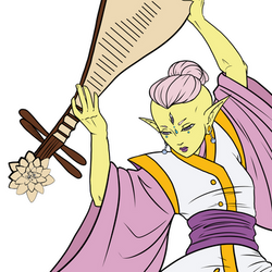 Kwan, God of Compassion of the 7th Universe (WIP)