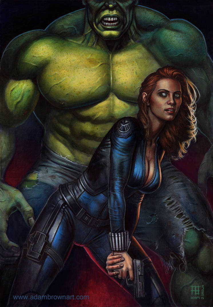 Backup (Black Widow / Hulk) by adambrown on DeviantArt