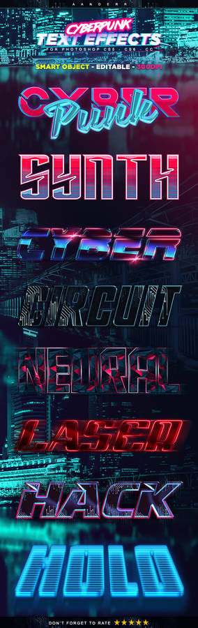 Cyberpunk Text Effects (Paid Content)