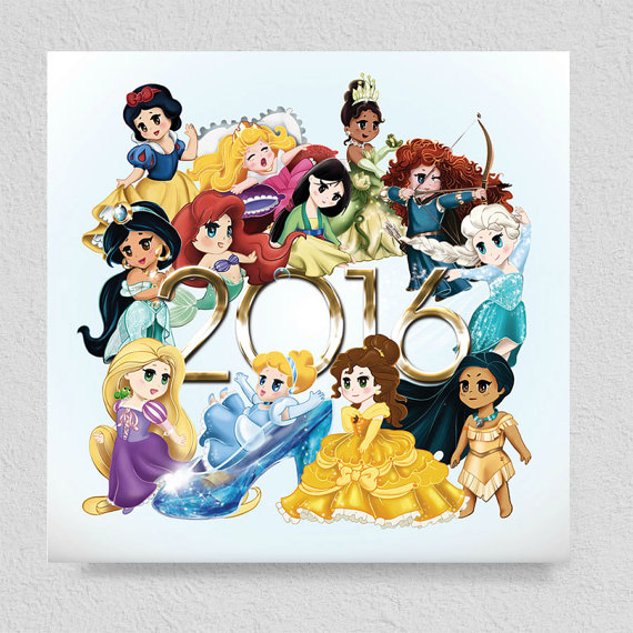 Disney Chibi Calendar 2016