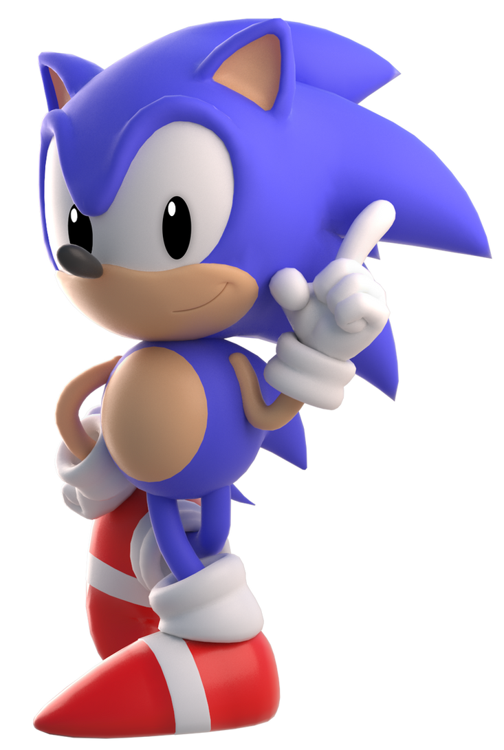 Classic Sonic The Hedgehog, Render WttP1/4