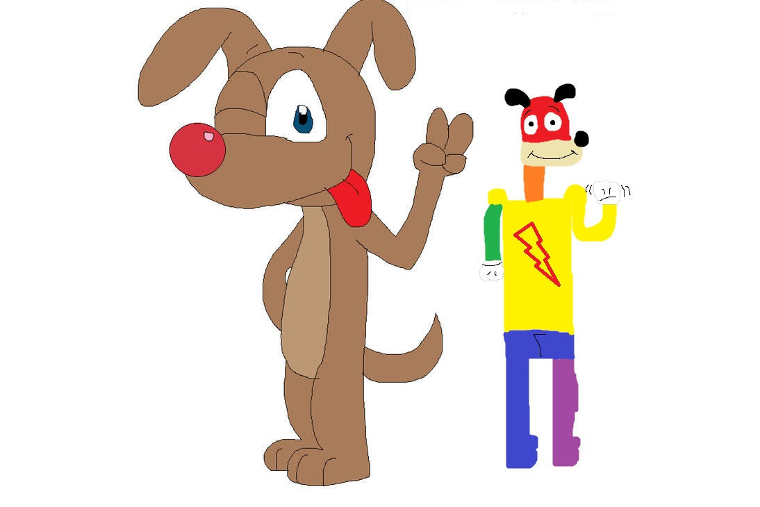 Justin Puppy with my toonself (2023 Redo) by Starkeyfan8942 on DeviantArt