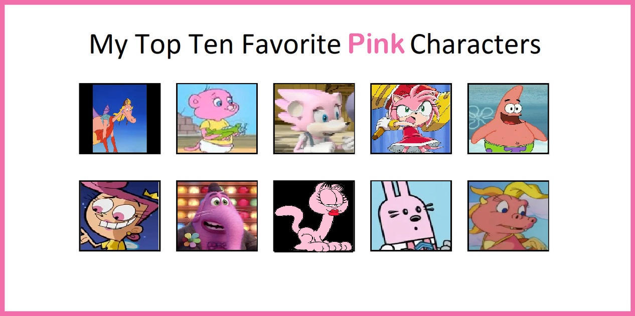 Pink Character Color Famous Pink Cartoon Characters 30 Pink Cartoon Characters That Are