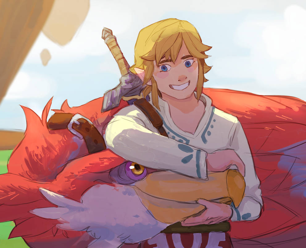 Link and Loftwing by vhashtii on DeviantArt