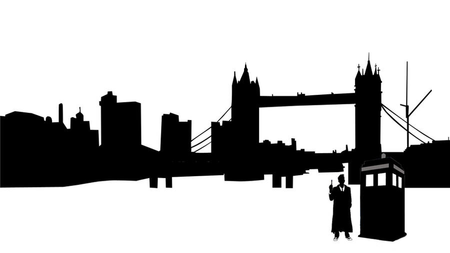 Doctor Who London Silhouette