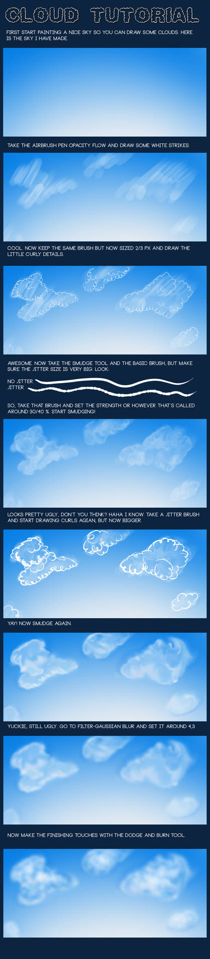 Simple Cloud Example Simple cloud tutorial by puckrietveld on DeviantArt