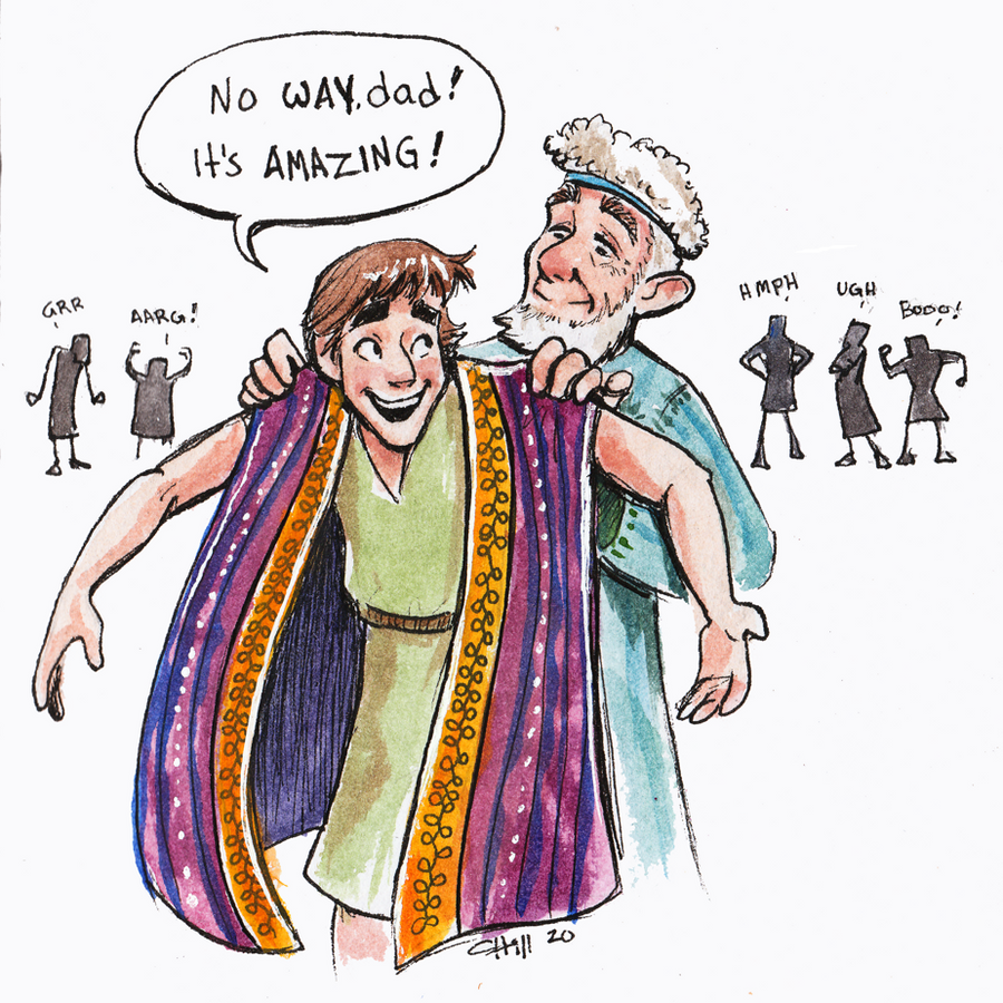 Jacob and the 2025 coat of many colors