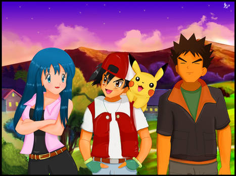 Brock, Dawn and Ash