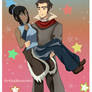 Mako and Korra : The legend of Korra