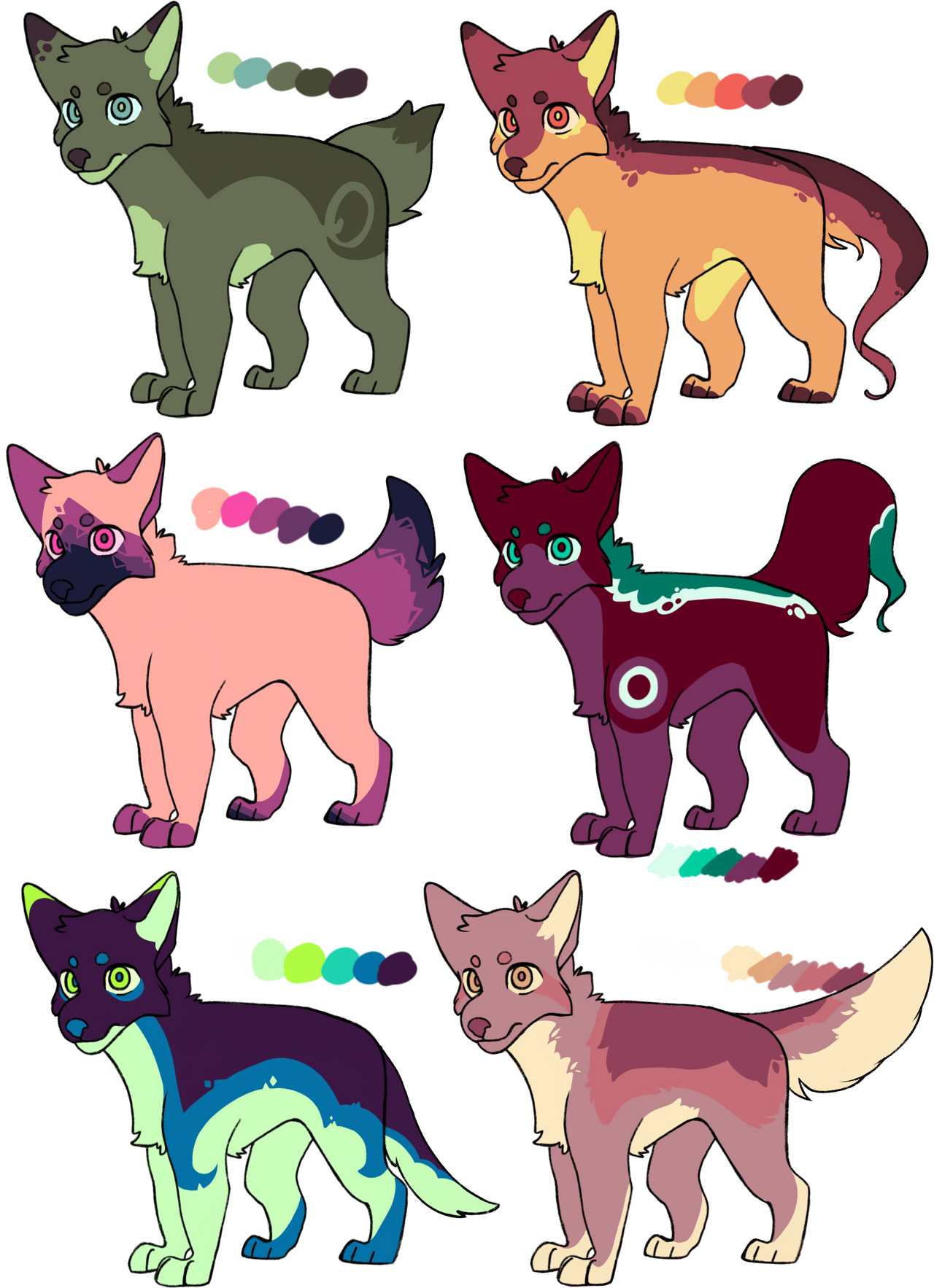 Color palette adopts by Imperfect-Tea on DeviantArt