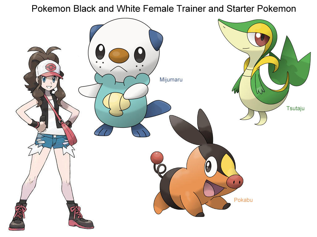 Pokemon black and white starters are awesome